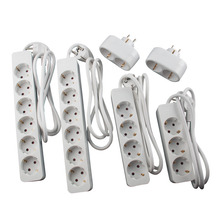 Skjøteledninger og støpsler m/jord 6 stk.